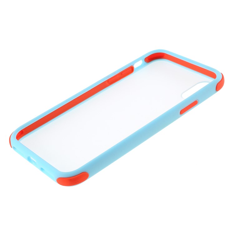 Matte Skin PC + TPU Hybrid Drop-proof Mobile Protective Case for iPhone XS/S 5.8 inch - Baby Blue-5