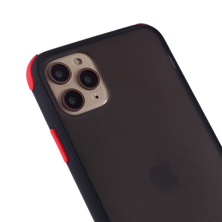 Shell Ibrido Opaco PC + TPU Attenuato Involucro Antiurto Per Iphone 11 Pro 5,8 Pollici - Nero-4
