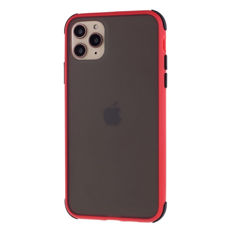 Matte PC + TPU Hybrid Shell Cushioned Shockproof Casing for iPhone 11 Pro 5.8 inch - Red-2