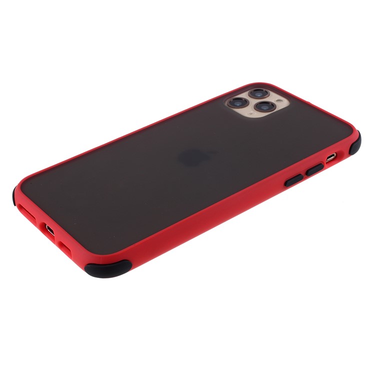 Matte PC + TPU Hybrid Shell Cushioned Shockproof Casing for iPhone 11 Pro 5.8 inch - Red-4
