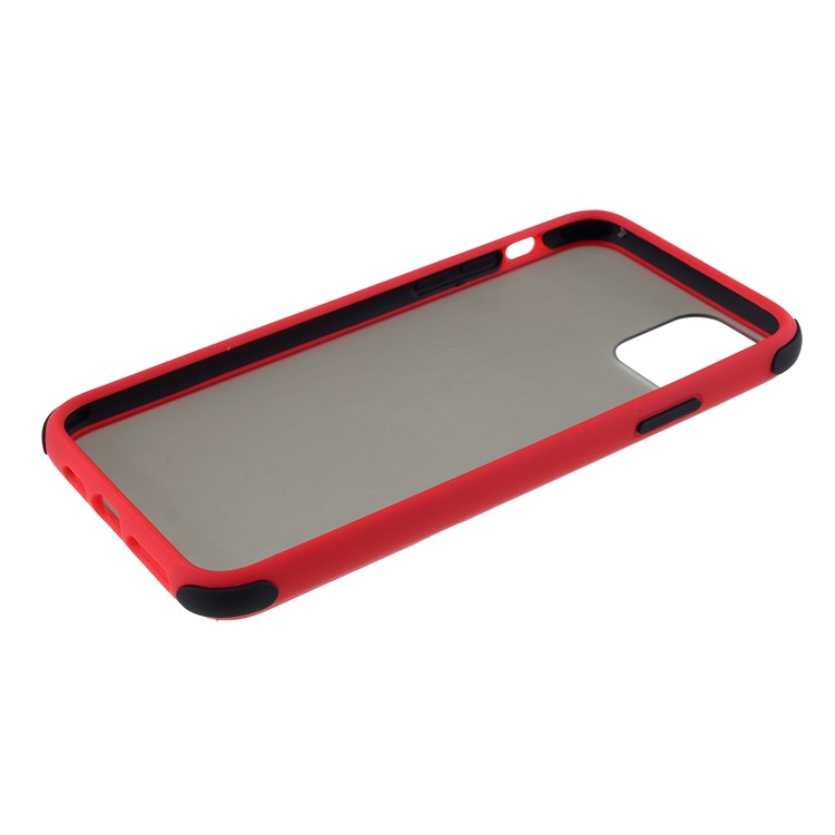 Matte PC + TPU Hybrid Shell Cushioned Shockproof Casing for iPhone 11 Pro 5.8 inch - Red-5