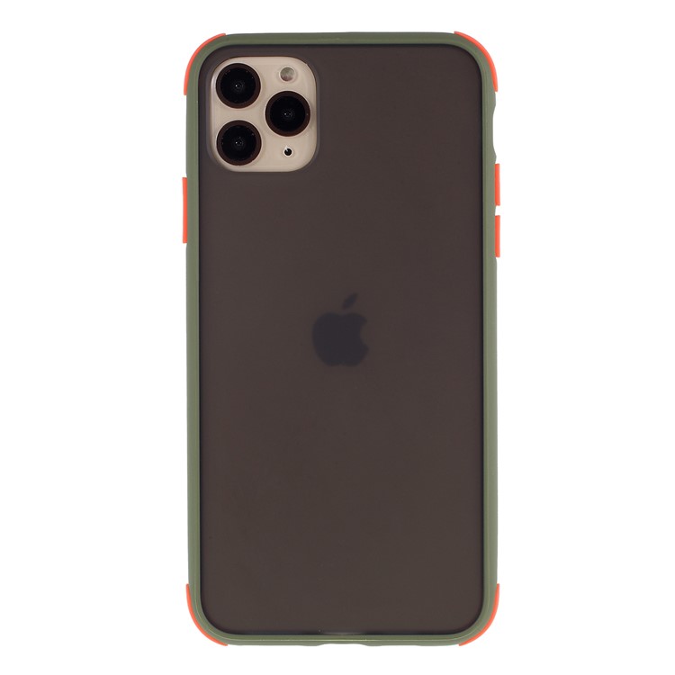 Matte PC + TPU Hybrid Shell Cushioned Shockproof Casing for iPhone 11 Pro 5.8 inch - Army Green-1