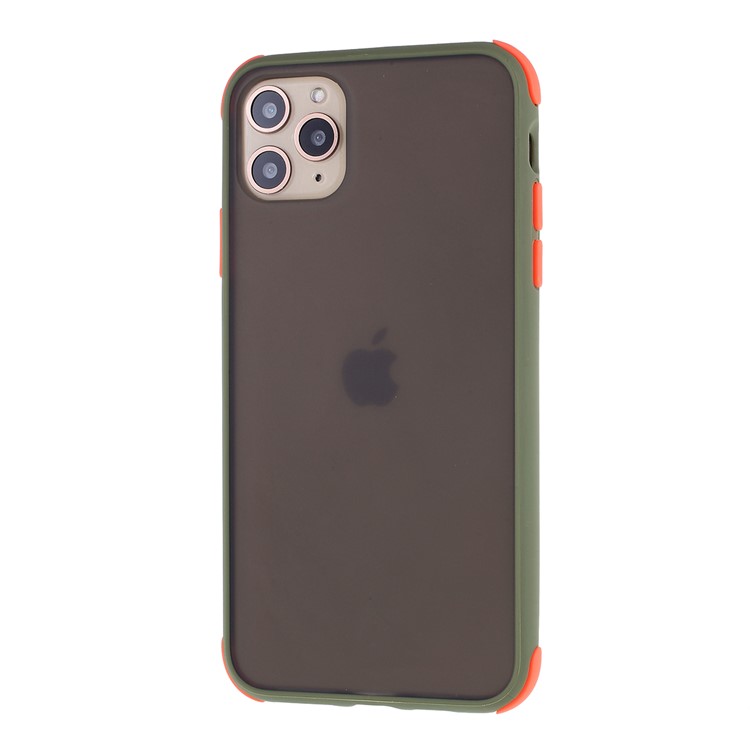 Matte PC + TPU Hybrid Shell Cushioned Shockproof Casing for iPhone 11 Pro 5.8 inch - Army Green-2