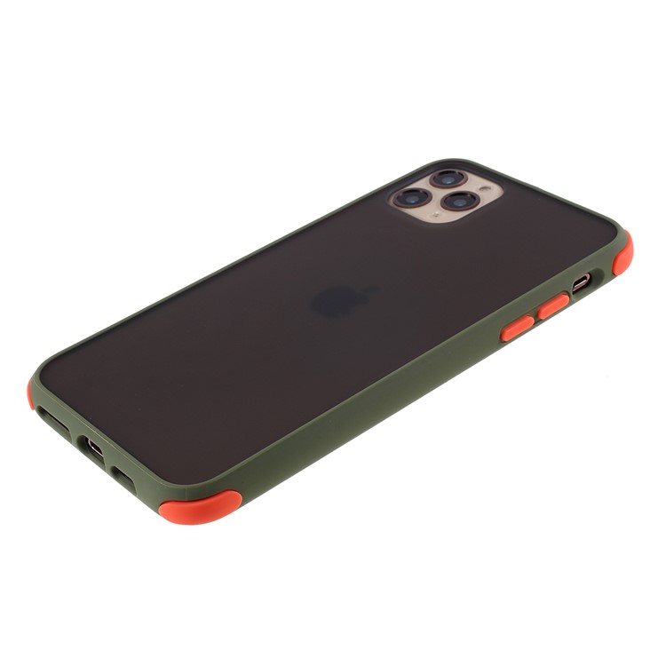 Matte PC + TPU Hybrid Shell Cushioned Shockproof Casing for iPhone 11 Pro 5.8 inch - Army Green-4