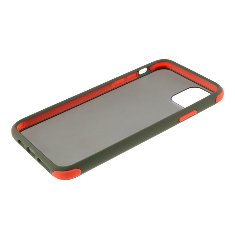 Matte PC + TPU Hybrid Shell Cushioned Shockproof Casing for iPhone 11 Pro 5.8 inch - Army Green-5