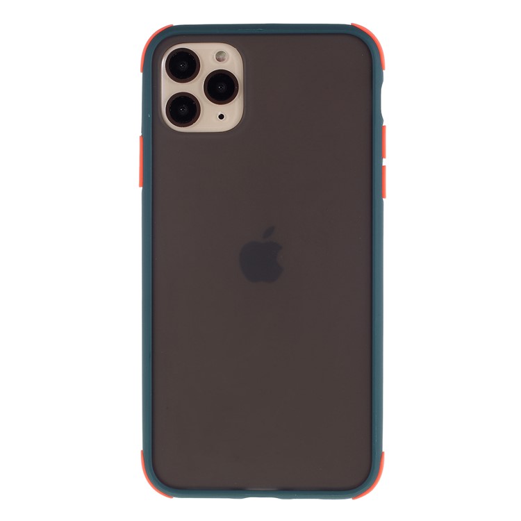 Shell Ibrido Opaco PC + TPU Attenuato Involucro Antiurto Per Iphone 11 Pro 5,8 Pollici - Verde-1