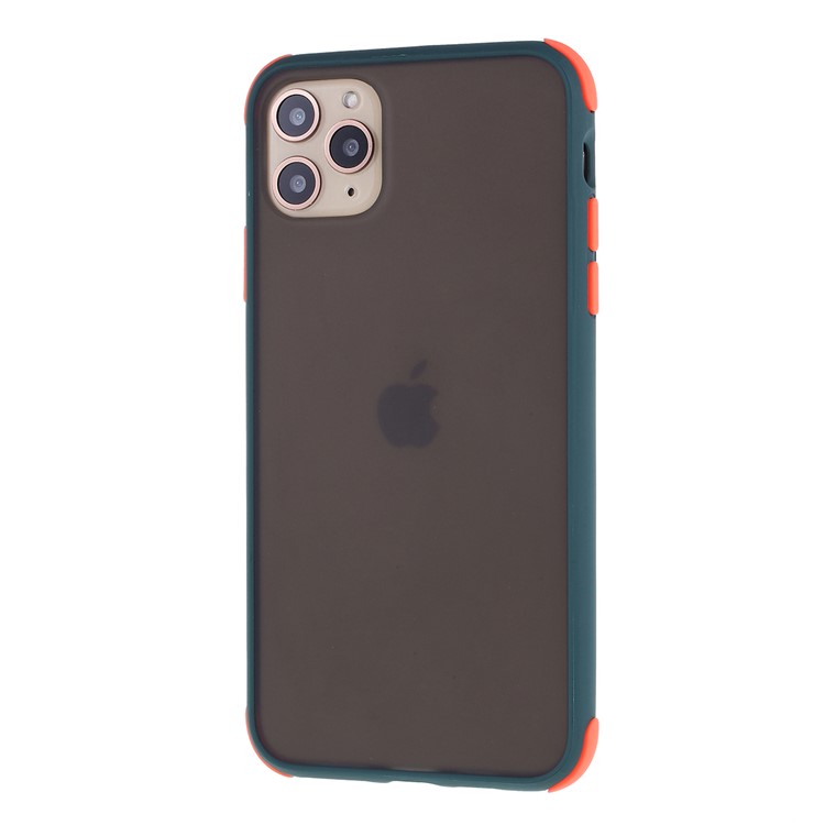 Shell Ibrido Opaco PC + TPU Attenuato Involucro Antiurto Per Iphone 11 Pro 5,8 Pollici - Verde-2