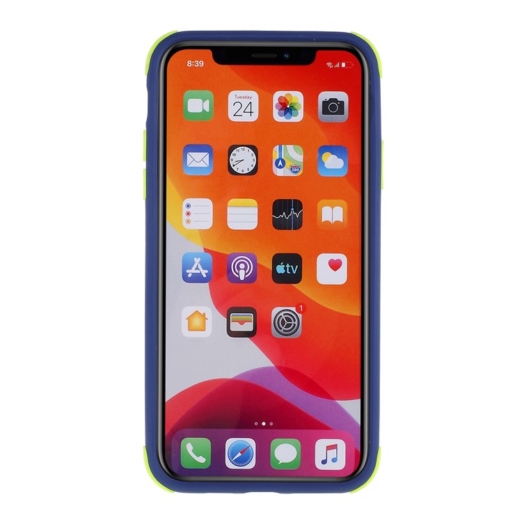 Drop Resistant PC + TPU Combo Cover with Matte Surface for iPhone 11 Pro Max 6.5 inch - Dark Blue-3