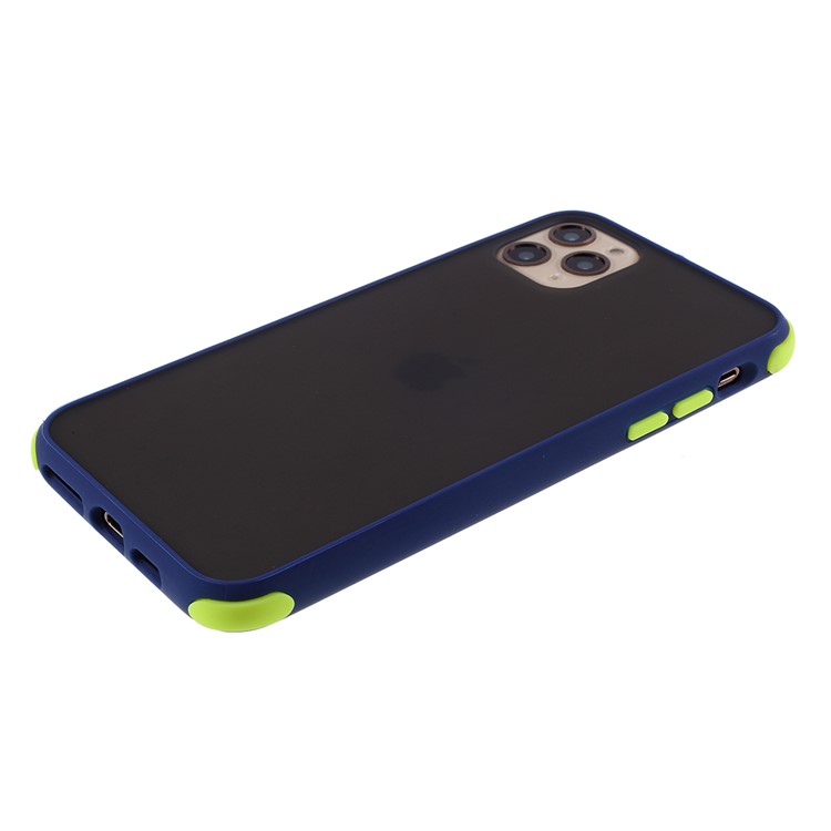 Drop Resistant PC + TPU Combo Cover with Matte Surface for iPhone 11 Pro Max 6.5 inch - Dark Blue-4