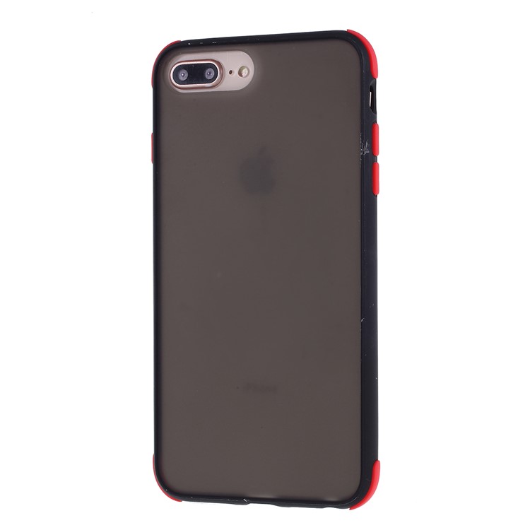 Matte Skin PC + TPU Hybrid Drop-proof Case Covering for iPhone 8 Plus/7 Plus/6 Plus/6s Plus 5.5-inch - Black-2