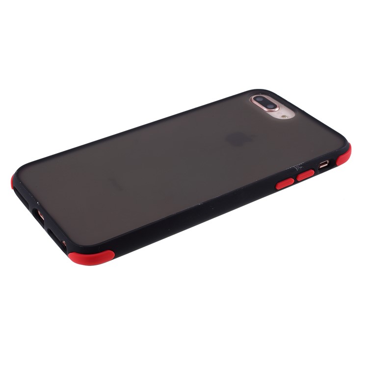 Matte Skin PC + TPU Hybrid Drop-proof Case Covering for iPhone 8 Plus/7 Plus/6 Plus/6s Plus 5.5-inch - Black-5