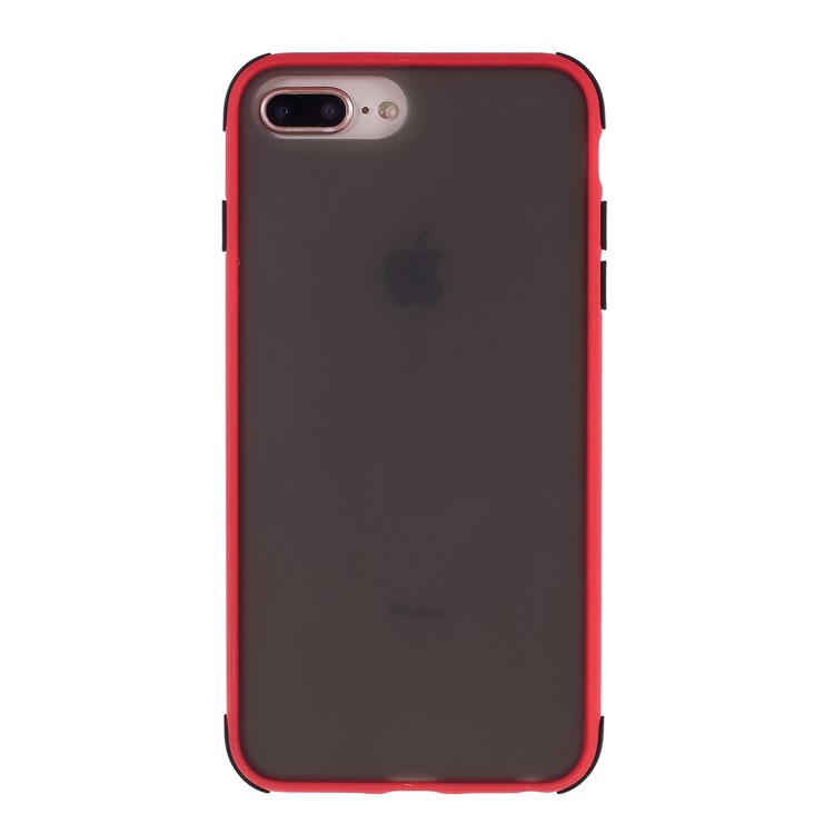 Piel Mate PC + TPU Híbrido-drop Prueba De Caja De Cubierta Para El IPhone 8 Plus / 7 Más / 6 Más / 6s Más 5,5 Pulgadas - Rojo-1