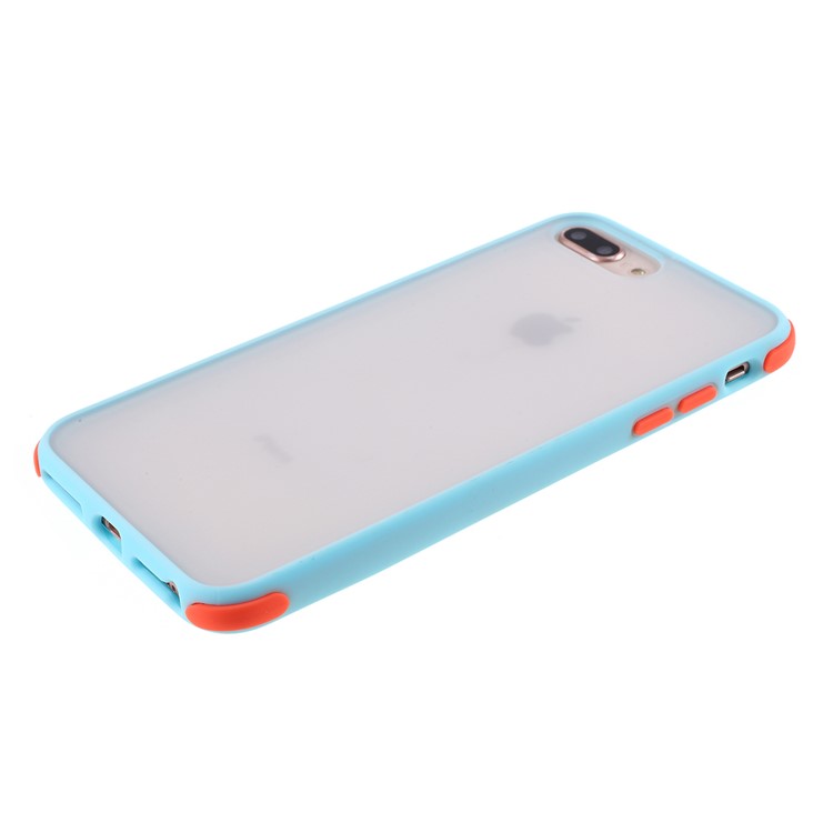 Matte Skin PC + TPU Hybrid Drop-proof Case Covering for iPhone 8 Plus/7 Plus/6 Plus/6s Plus 5.5-inch - Baby Blue-4