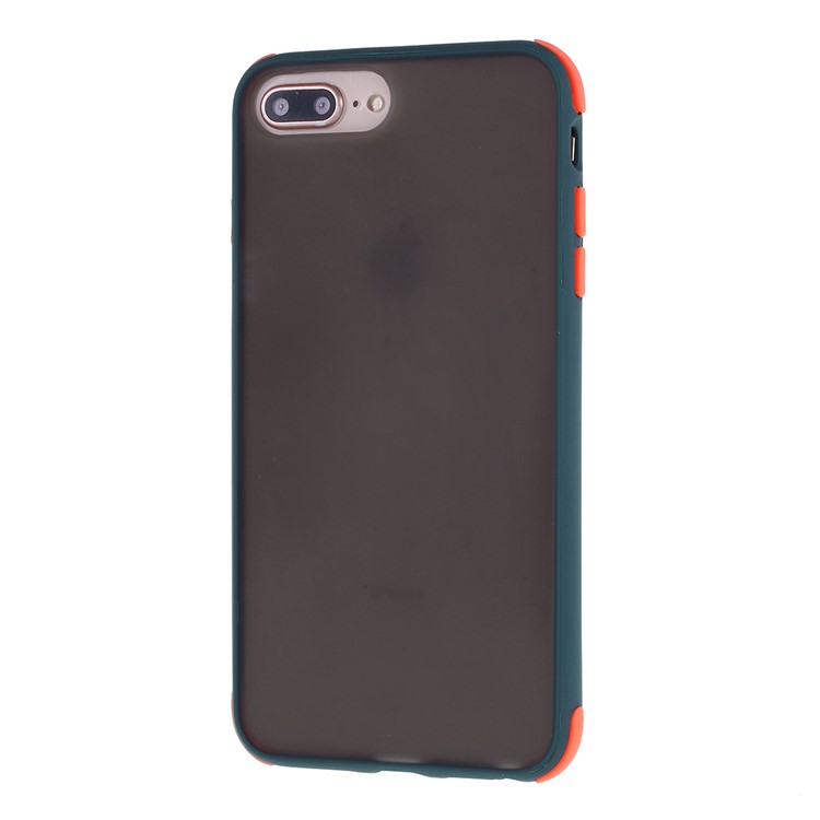Matte Skin PC + TPU Hybrid Drop-proof Case Covering for iPhone 8 Plus/7 Plus/6 Plus/6s Plus 5.5-inch - Green-2