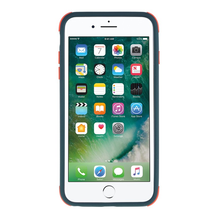 Matte Skin PC + TPU Hybrid Drop-proof Case Covering for iPhone 8 Plus/7 Plus/6 Plus/6s Plus 5.5-inch - Green-3