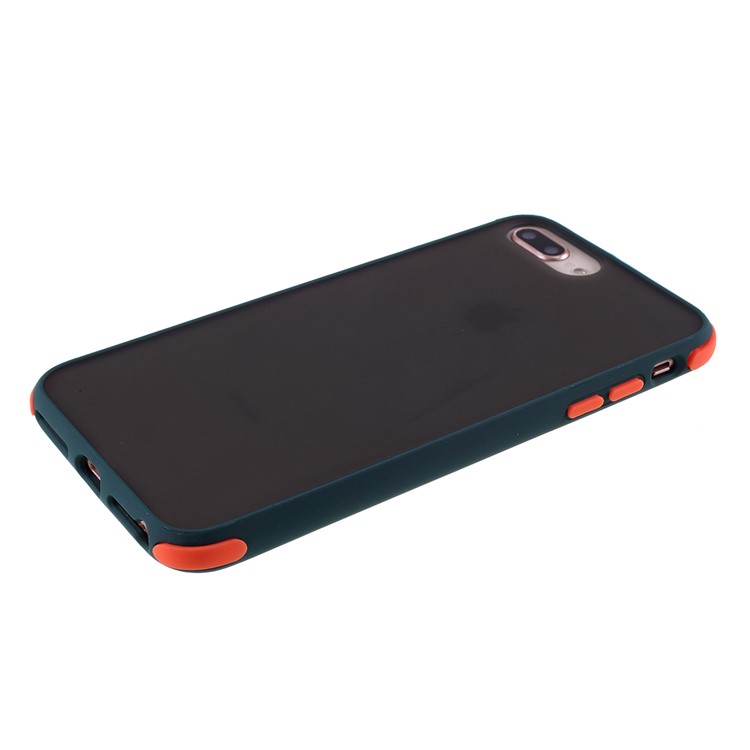Matte Skin PC + TPU Hybrid Drop-proof Case Covering for iPhone 8 Plus/7 Plus/6 Plus/6s Plus 5.5-inch - Green-4