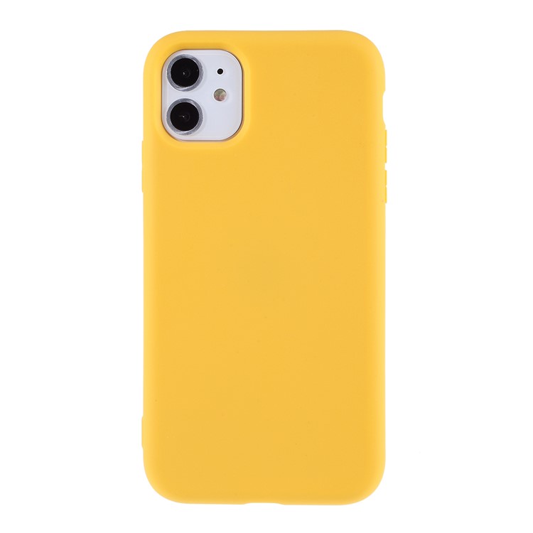 2.5MM Thickened Nano Silicone Phone Case for iPhone 11 6.1-inch - Yellow-1