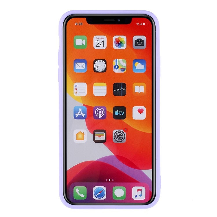 2.5MM Épaissi Nano Téléphone Cellulaire Silicone Pour IPhone 11 Pro Max 6,5 Pouces - Violet-3