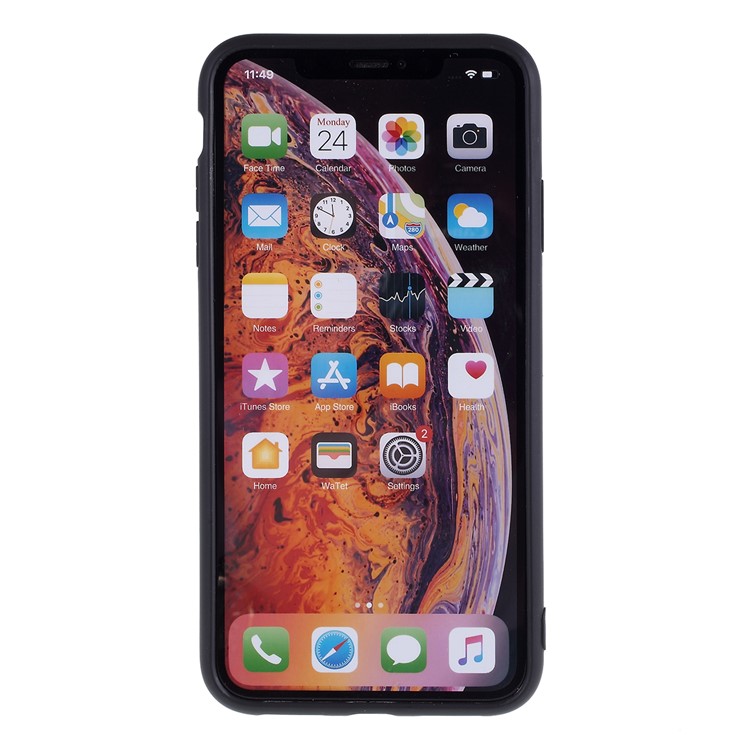 2.5mm Thickened Nano Silicone Cell Phone Cover for iPhone XS Max 6.5 inch - Black-3