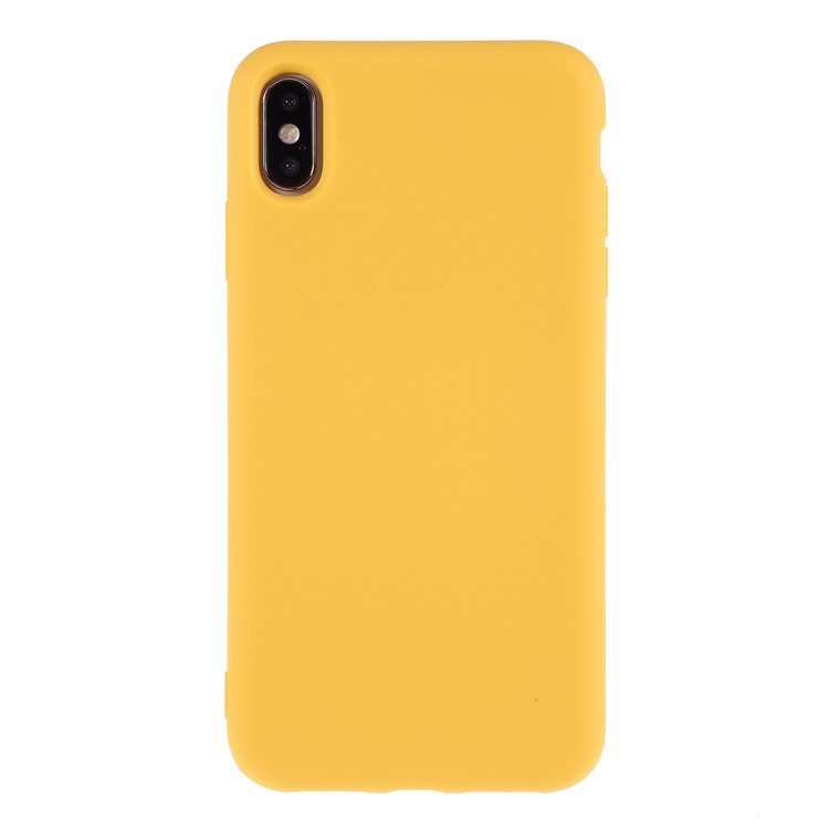 2.5mm Thickened Nano Silicone Cell Phone Cover for iPhone XS Max 6.5 inch - Yellow-1