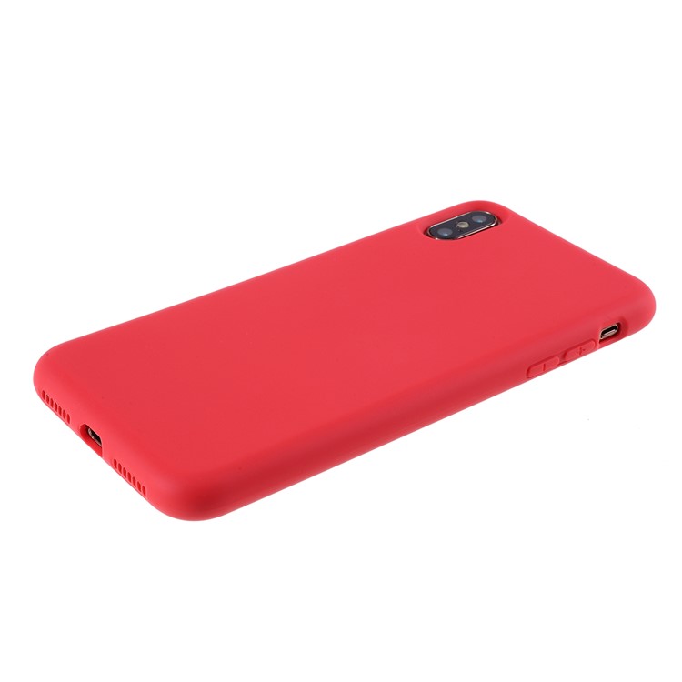 2.5mm Thickened Nano Silicone Cell Phone Cover for iPhone XS Max 6.5 inch - Red-4