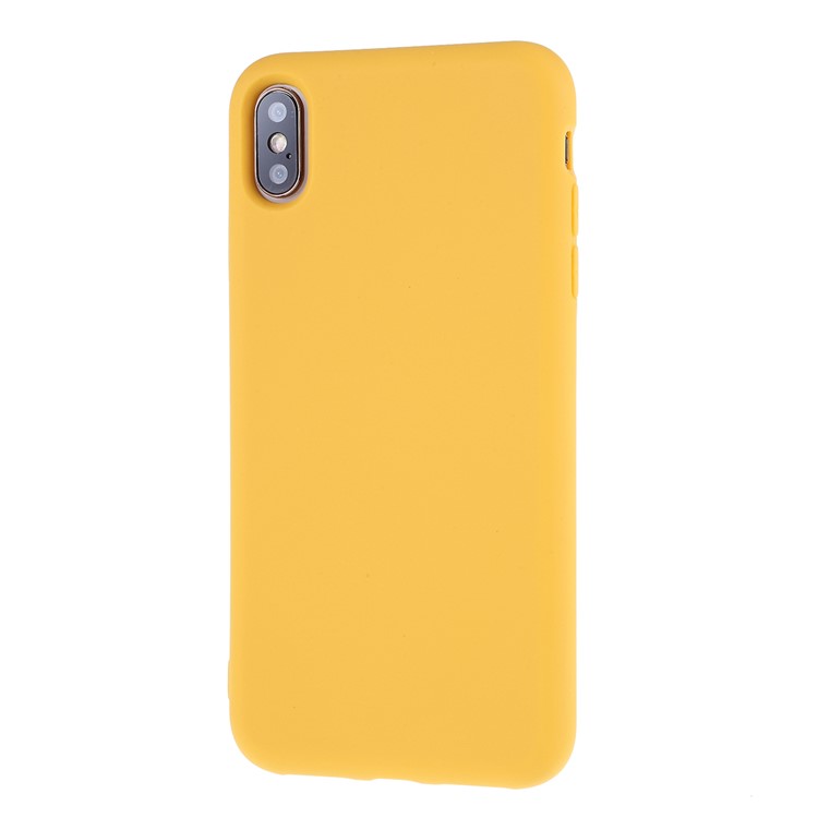 2.5MM Thickened Nano Silicone Phone Case for iPhone XS/X 5.8-inch - Yellow-2