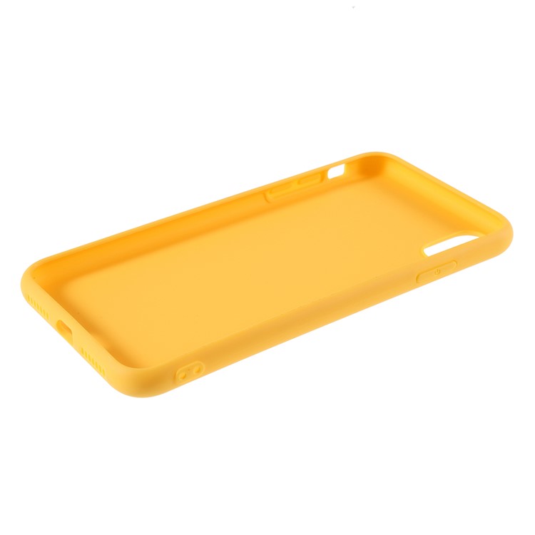 2.5MM Thickened Nano Silicone Phone Case for iPhone XS/X 5.8-inch - Yellow-5
