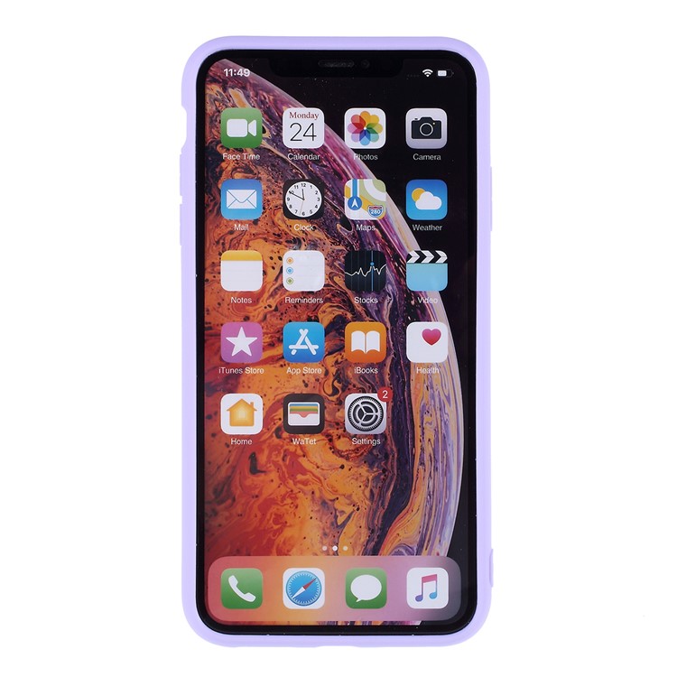 2.5MM Thickened Nano Silicone Phone Case for iPhone XS/X 5.8-inch - Purple-3