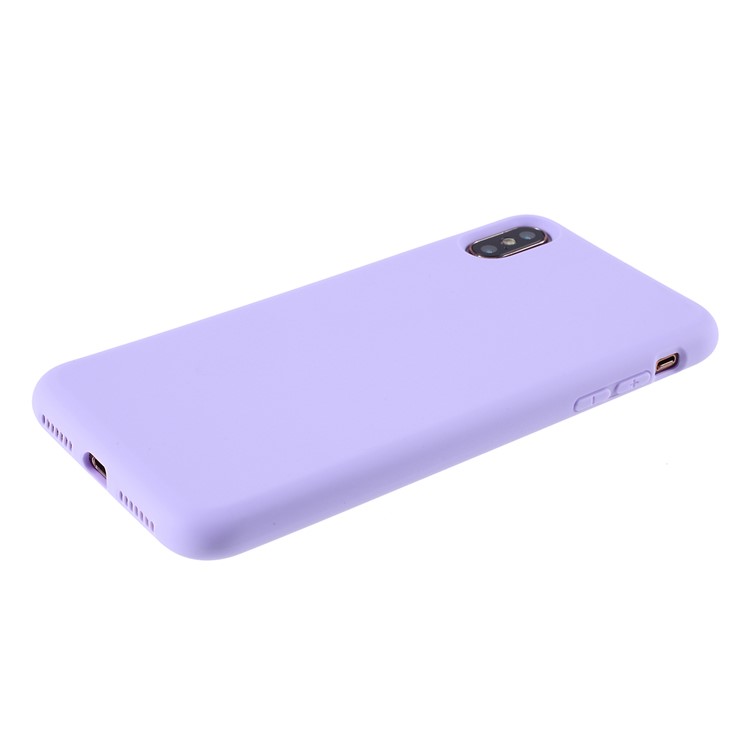 2.5MM Thickened Nano Silicone Phone Case for iPhone XS/X 5.8-inch - Purple-4