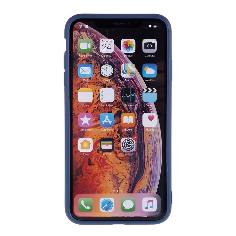 2.5MM Thickened Nano Silicone Phone Case for iPhone XS/X 5.8-inch - Blue-3