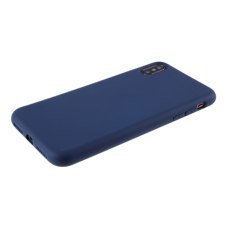 2.5MM Thickened Nano Silicone Phone Case for iPhone XS/X 5.8-inch - Blue-4