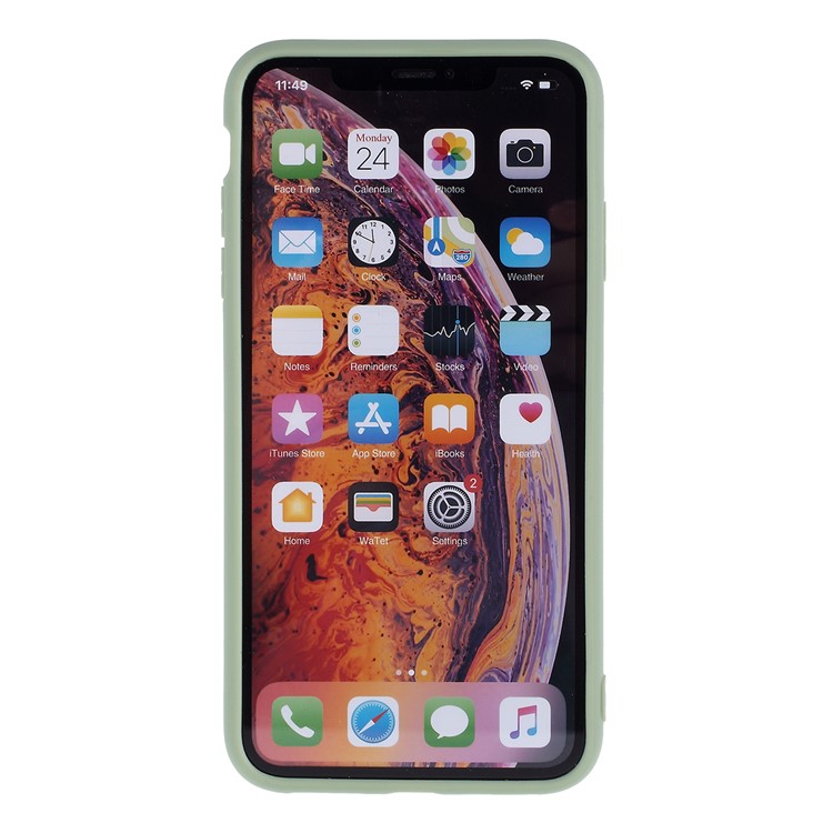 2.5MM Thickened Nano Silicone Phone Case for iPhone XS/X 5.8-inch - Green-3
