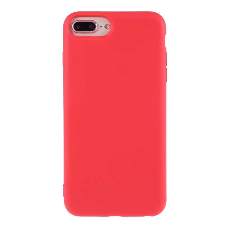 2.5MM Espesa Nano Caso De La Cubierta Del Teléfono Del Silicón Para El Iphone 8 Más / 7 Más / 6 Más - Rojo-1