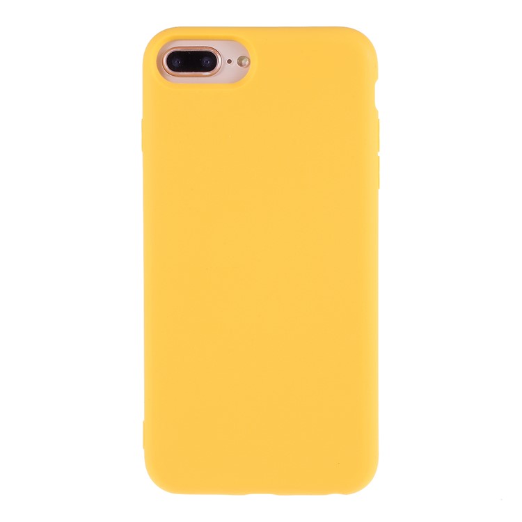 2.5MM Espesa Nano Caso De La Cubierta Del Teléfono Del Silicón Para El Iphone 8 Más / 7 Más / 6 Más - Amarillo-1