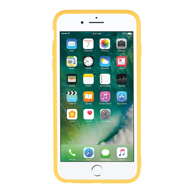 2.5MM Espesa Nano Caso De La Cubierta Del Teléfono Del Silicón Para El Iphone 8 Más / 7 Más / 6 Más - Amarillo-3