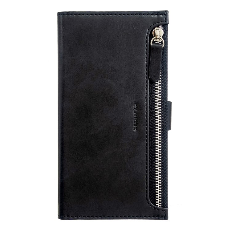 MOLAN CANO Multifunctional Wallet Phone Protective Cover Case with Zipper Pocket for iPhone 7 Plus / 8 Plus - Black-2