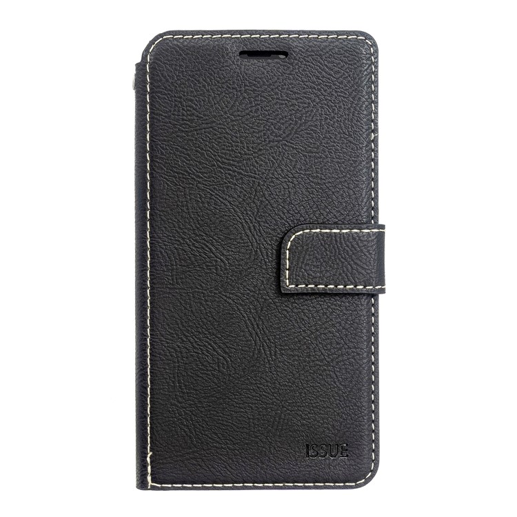 MOLAN CANO Stitches Decor Wallet Stand Leather Case for iPhone 11 Pro 5.8 inch - Black-2