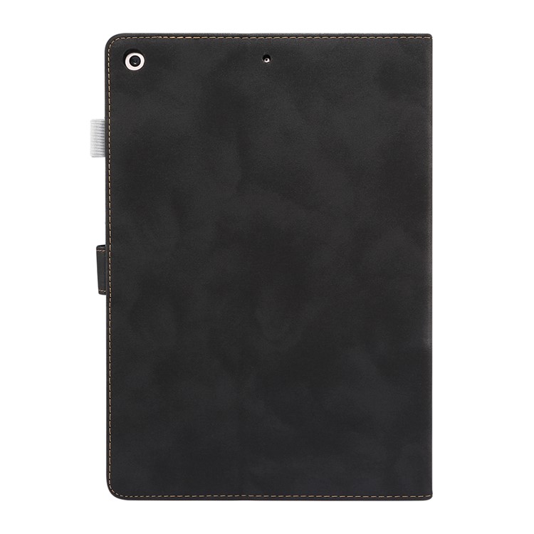ENKAY for iPad 10.2 (2019) Matte PU Leather Stand Smart Tablet Casing Shell - Black-2
