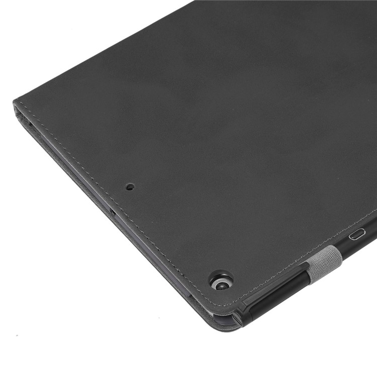 ENKAY for iPad 10.2 (2019) Matte PU Leather Stand Smart Tablet Casing Shell - Black-5