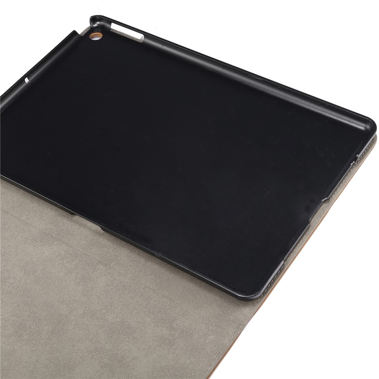 ENKAY for iPad 10.2 (2019) Matte PU Leather Stand Smart Tablet Casing Shell - Coffee-4