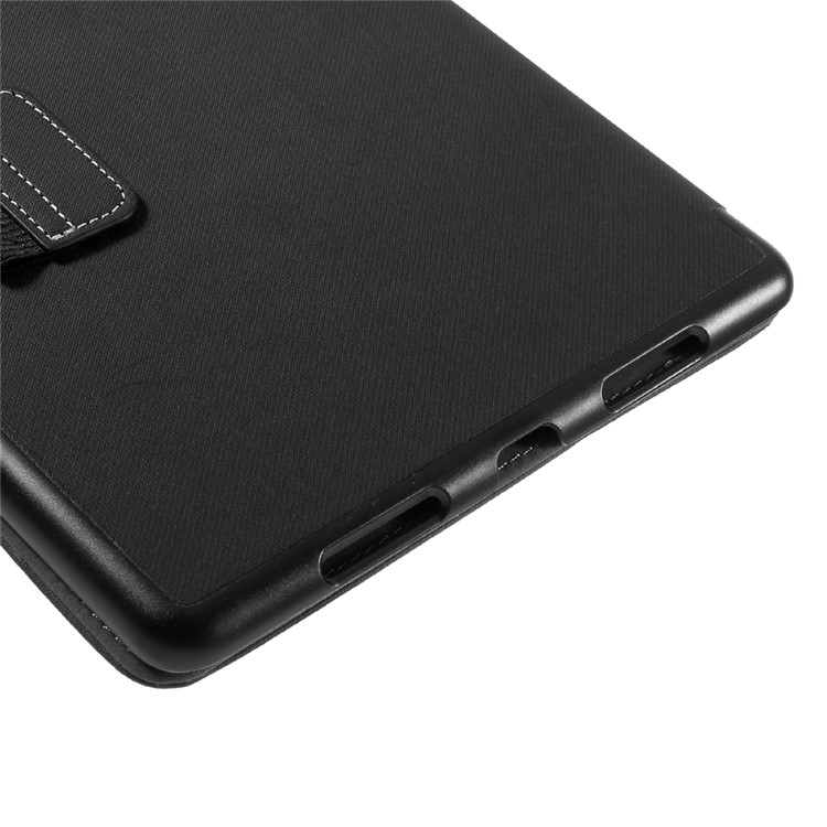 Cloth Skin Folio Stand Leather Case for iPad Pro 9.7 inch - Black-9