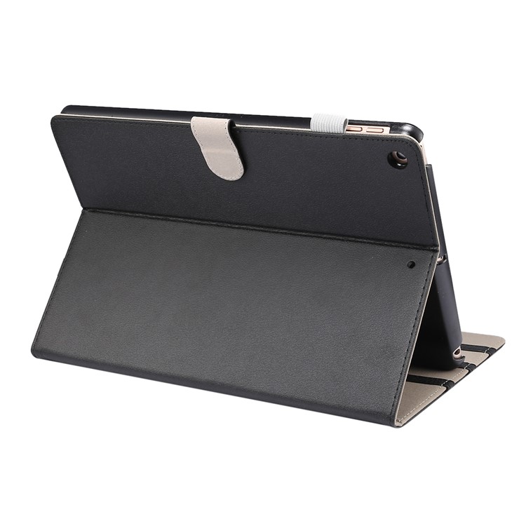 ENKAY High-end PU Leather Stand Smart Tablet Casing Cover for iPad 10.2 (2019) - Black-3