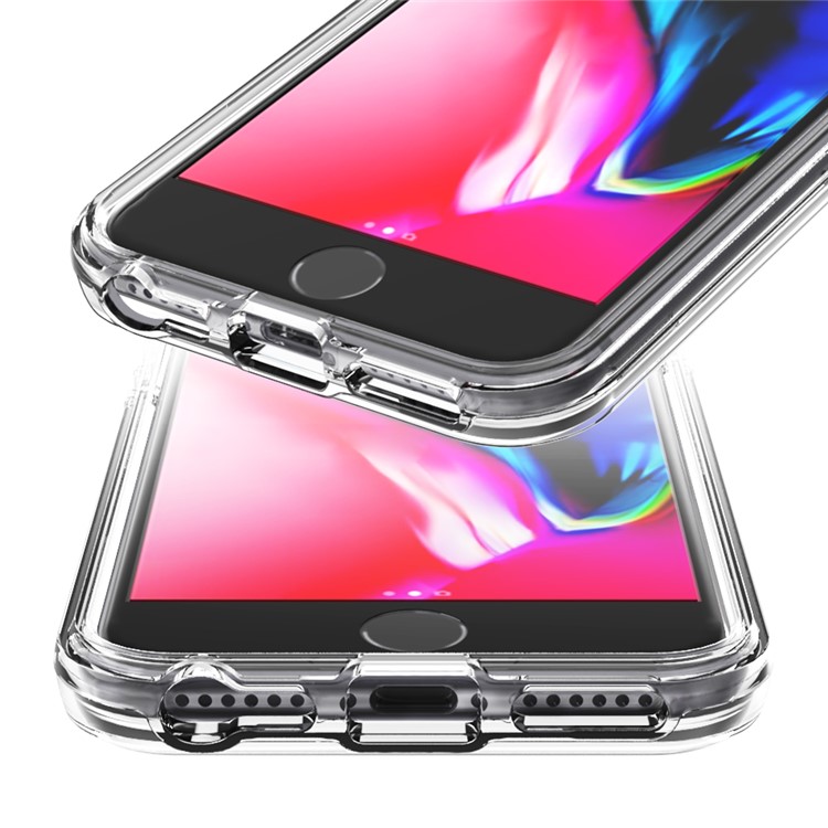 Transparent Front PC + Back TPU Combo Phone Cover for iPhone 6s/6/7/8 4.7-inch-3