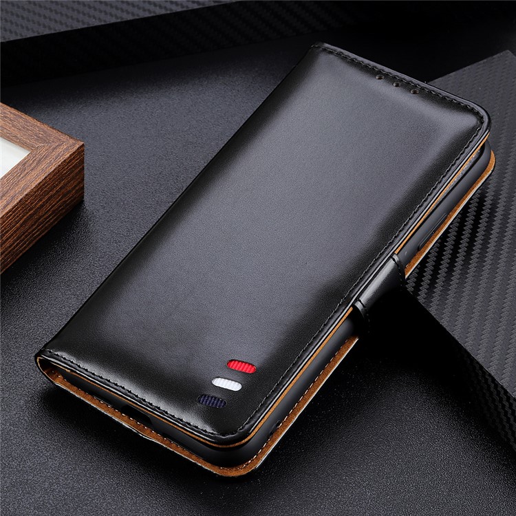 PU Leather Wallet Stand Phone Casing for iPhone 11 Pro Max 6.5 inch - Black-8