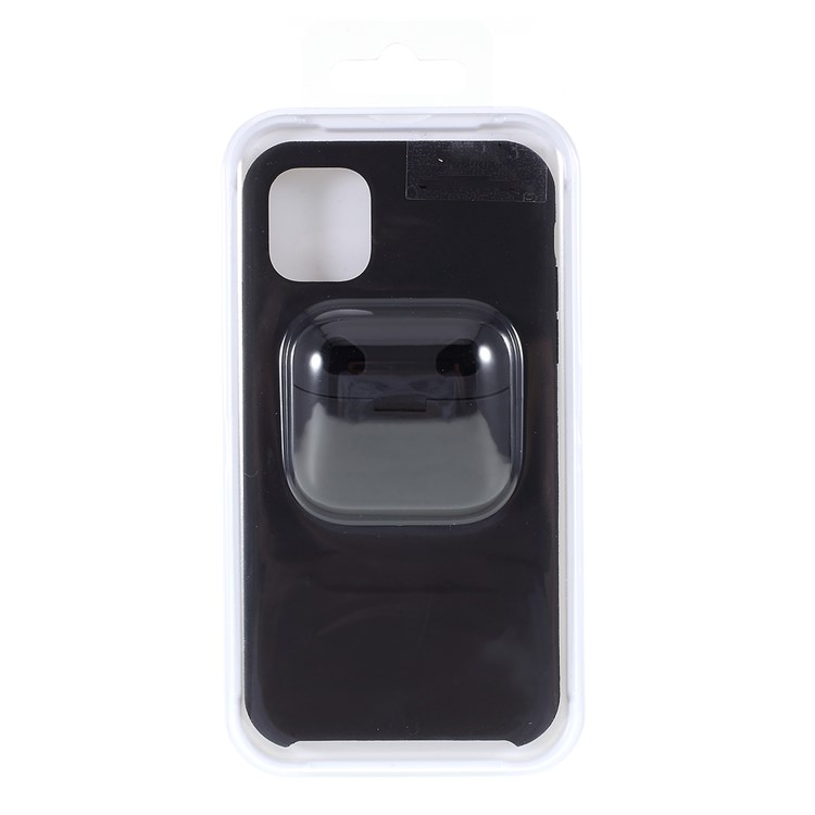 Stoßfest Silikon Handyabdeckung Mit Airpods Fall Für Iphone 11 6,1-Zoll / Airpods Pro - Schwarz-8