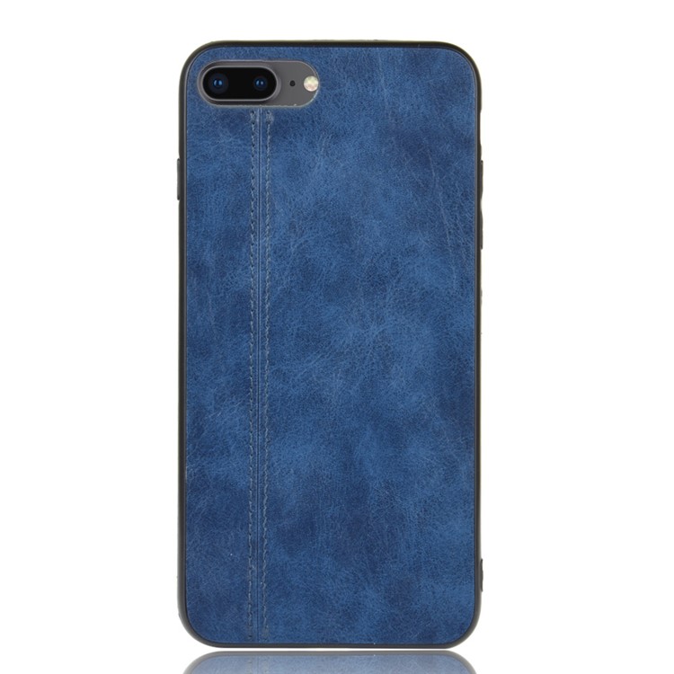 PU Leather Coated PC + TPU Combo Back Case for iPhone 8/7/iPhone SE 2 (2020) - Blue-3