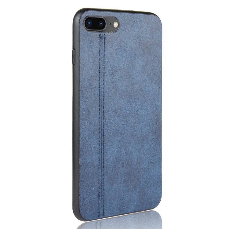 PU Leather Coated PC + TPU Combo Back Case for iPhone 8/7/iPhone SE 2 (2020) - Blue-4