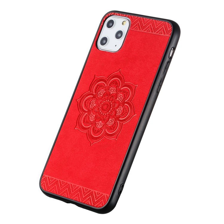 Imprint Mandala Flower PU Leather Coated Case Phone Cover for Apple iPhone 11 Pro 5.8 inch - Red-6