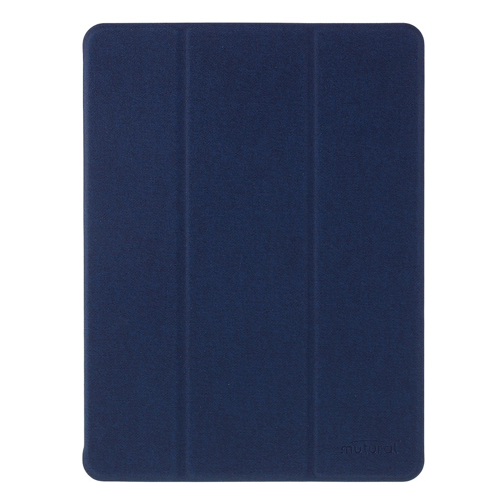 MUTURAL Auto Wake Sleep Stand Smart Leather Tablet Case for iPad 10.2 (2021)/(2020)/(2019) - Blue
