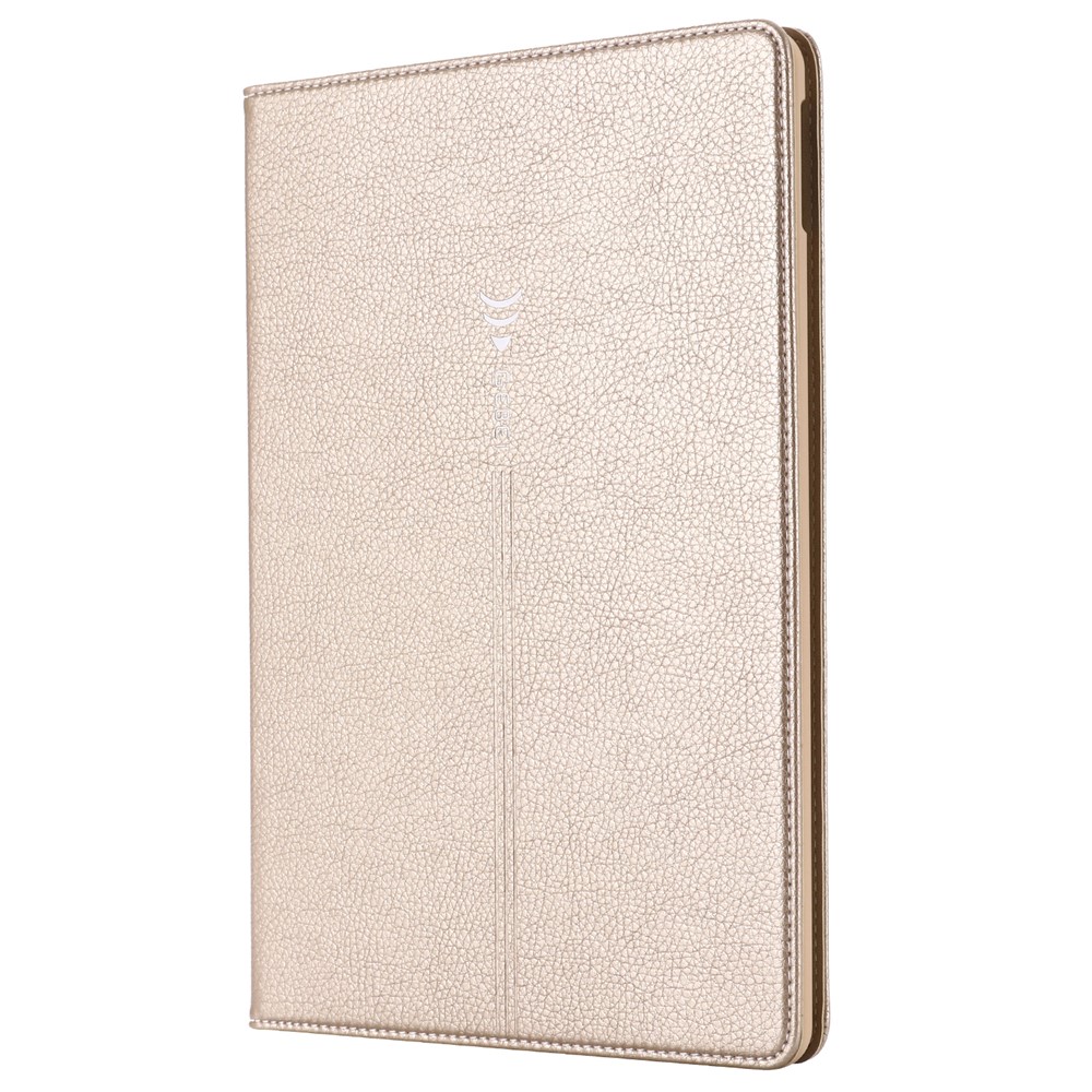 GEBEI Litchi Skin Leather Stand Tablet Cover Case for iPad 10.2 (2021)/(2020)/(2019) - Gold